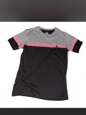 Lucky Horse grey and black short  sleeve shirt Size S #skater